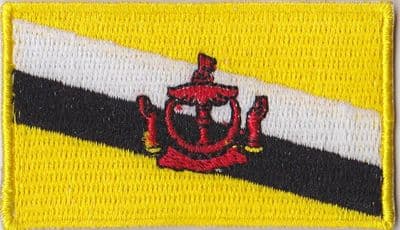 Brunei Embroidered Flag Patch, style 04