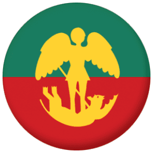 Brussels City Flag 58mm Button Badge