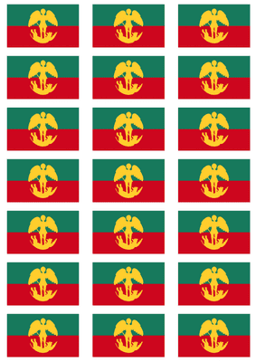 Brussels City Flag Stickers - 21 per sheet