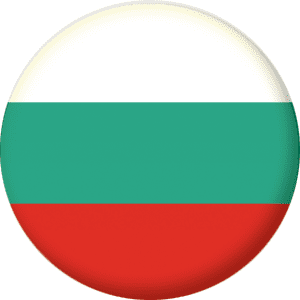 Bulgaria Country Flag 25mm Keyring