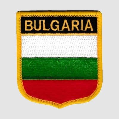 Bulgaria Embroidered Flag Patch, style 07.