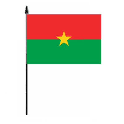 Burkina Faso Country Hand Flag - Medium