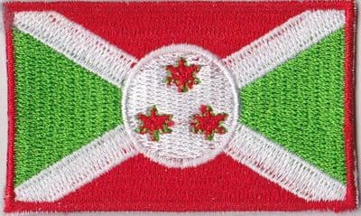 Burundi Embroidered Flag Patch, style 04