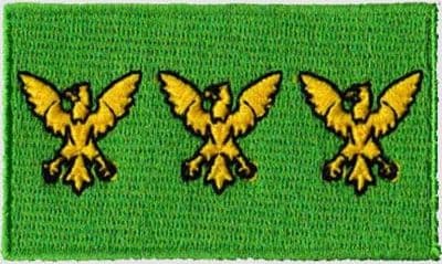 Caernarfonshire Embroidered Flag Patch, style 04