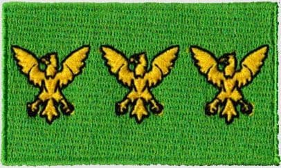 Caernarfonshire Embroidered Flag Patch, style 04
