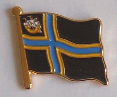 Caithness County Flag Enamel Pin Badge