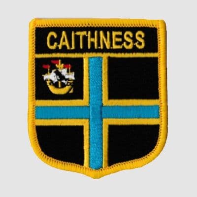 Caithness Embroidered Flag Patch, style 07