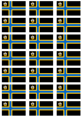 Caithness Flag Stickers - 21 per sheet