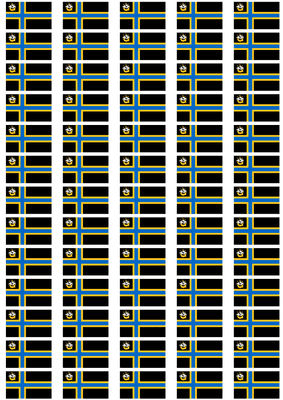 Caithness Flag Stickers - 65 per sheet