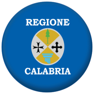 Calabria Flag 58mm Button Badge