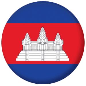 Cambodia Country Flag 25mm Pin Button Badge