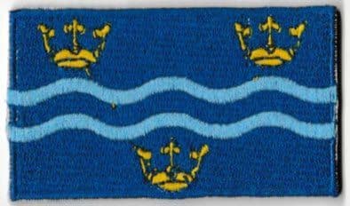 Cambridgeshire Embroidered Flag Patch, style 04
