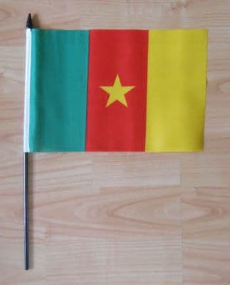 Cameroon Country Hand Flag - Medium.