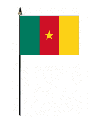 Cameroon Country Hand Flag - Small.