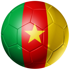 Cameroon Football Flag 25mm Pin Button Badge