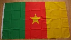 Cameroon Large Country Flag - 3' x 2'.