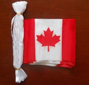 Canada Bunting, rectangular, 9 metre.