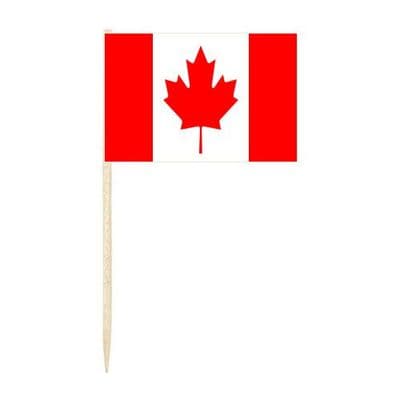Canada Country Flag Cocktail Sticks (pack of 10)
