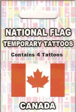 Canada Country Flag Tattoos.
