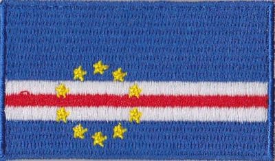 Cape Verde Embroidered Flag Patch, style 04