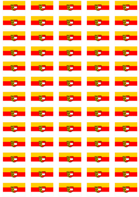 Carinthia Flag Stickers - 65 per sheet
