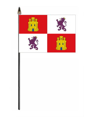 Castile and León Hand Flag - Small.