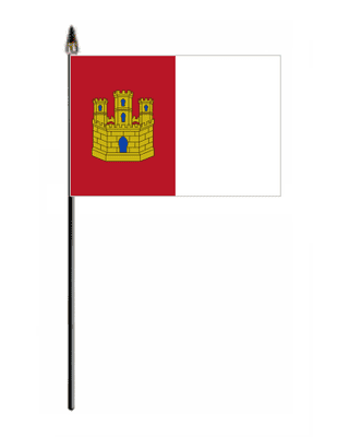 Castile-La Mancha Hand Flag - Small.