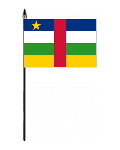 Central Africa Republic Hand Flag - Small.