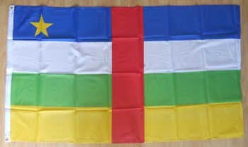 Central Africa Republic Large Country Flag - 3' x 2'.