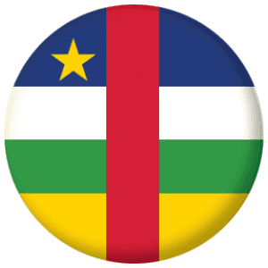 Central African Republic Country Flag 25mm Pin Button Badge