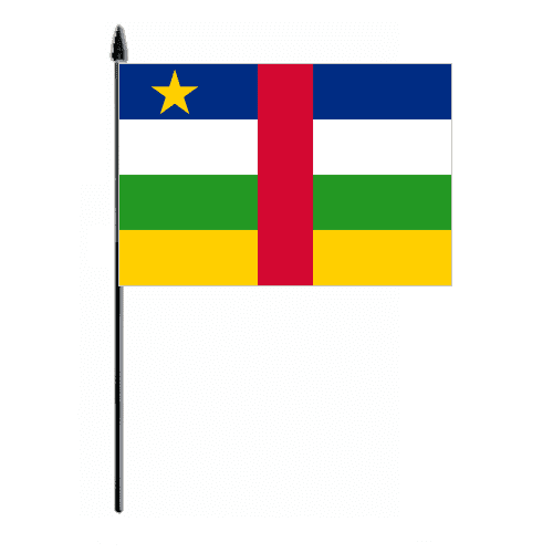 Central African Republic Country Hand Flag - Medium