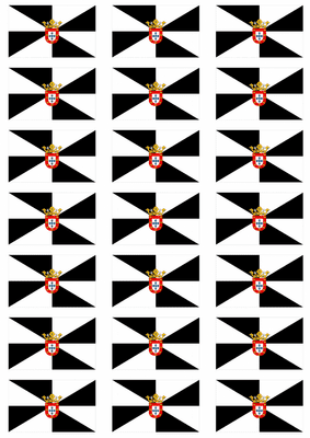 Ceuta Flag Stickers - 21 per sheet