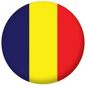 Chad Country Flag 25mm Pin Button Badge