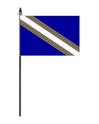 Champagne-Ardenne Hand Flag - Small.