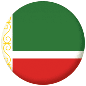 Chechen Republic Flag 25mm Flat Back