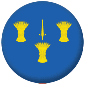 Cheshire County Flag 58mm Button Badge