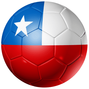 Chile Football Flag 58mm Mirror Keyring