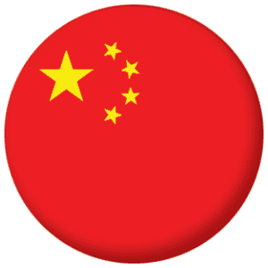 China Country Flag 58mm Fridge Magnet