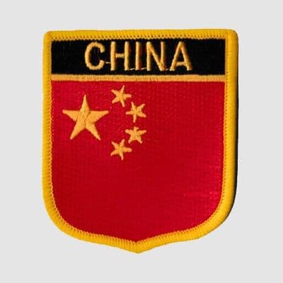 China Embroidered Flag Patch, style 07.
