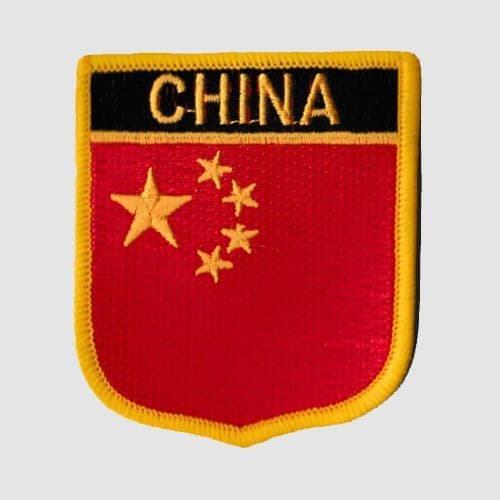 China Embroidered Flag Patch, style 07.