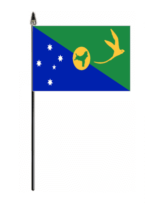Christmas Island Hand Flag - Small.