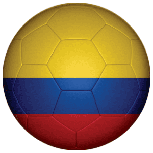 Colombia Football Flag 25mm Button Badge