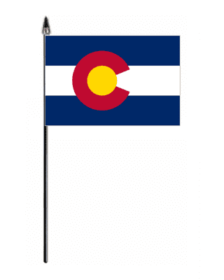 Colorado Hand Flag - Small.