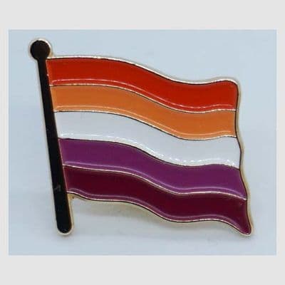 Community Lesbian Pride Flag Enamel Pin Badge