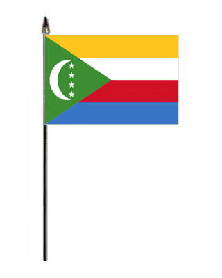 Comoros Country Hand Flag - Small.