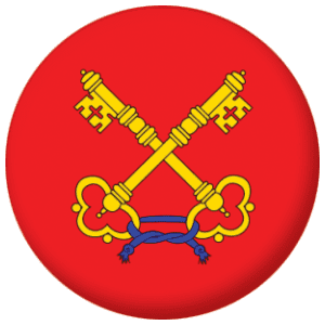 Comtat Venaissin Former Province Flag 25mm Keyring