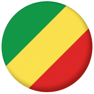 Congo-Brazzaville Country Flag 58mm Keyring