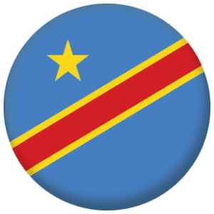 Congo-Democratic Rep of, Country Flag 58mm Fridge Magnet