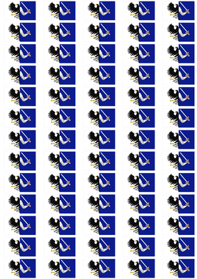 Connaught Flag Stickers - 65 per sheet