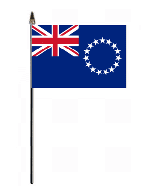 Cook Islands Hand Flag - Small.